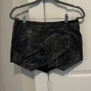 Express Black Metallic Women's Shorts